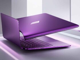 Purple Laptop Computer