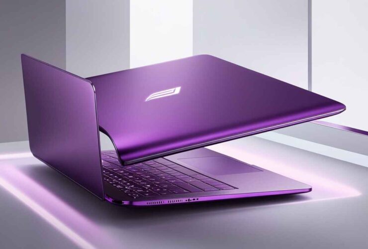 Purple Laptop Computer