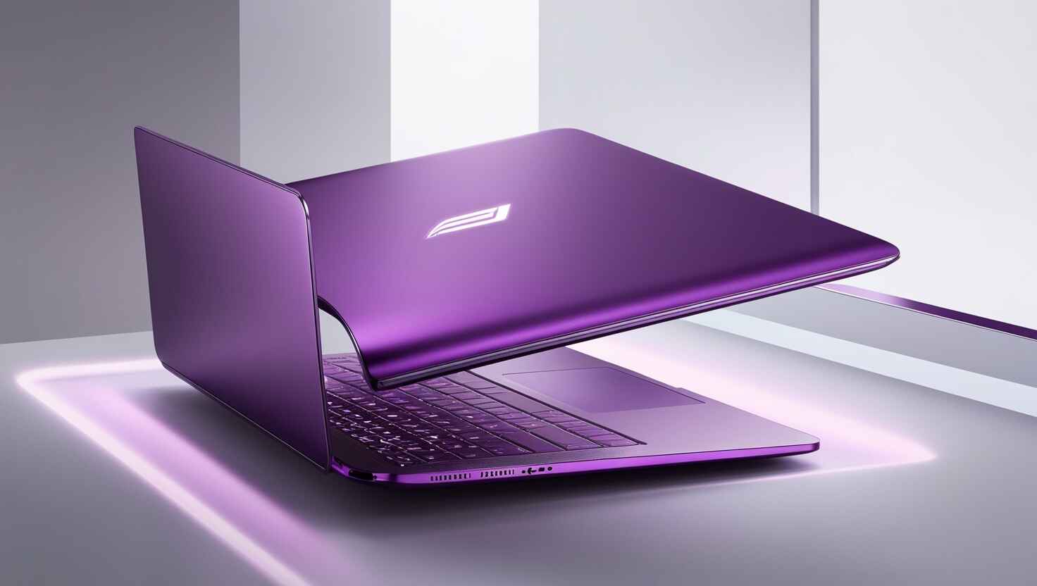 Purple Laptop Computer